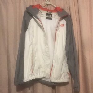North face. Women’s grey/blood orange size medium